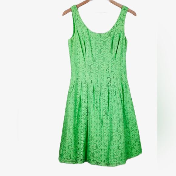 Lilly Pulitzer Lace Dress Posey Green Daisy Lane Coquette Wedding Guest Twee 8 - Picture 4 of 10